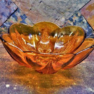 Amber Indiana Glass Bowl